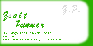 zsolt pummer business card